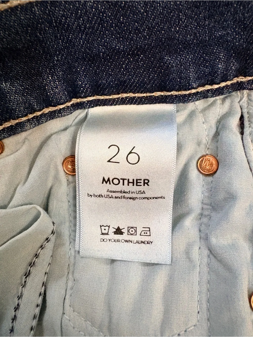 MOTHER The Tomcat Ankle Straight Leg in Dirty Mary Wash Size 26